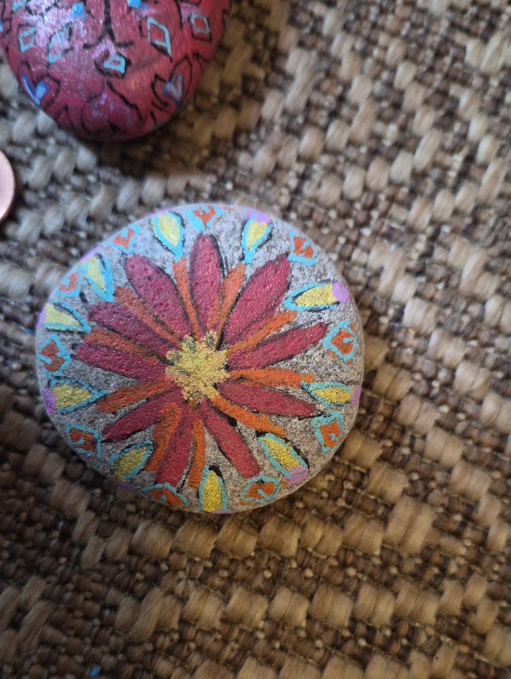 4 Hand Painted Rocks - Picture 3 of 5